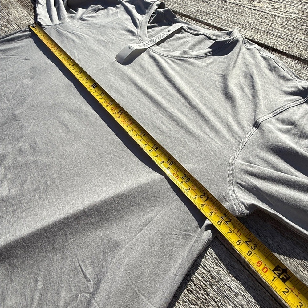 Lululemon Modal Relaxed-Fit Lounge Long-Sleeve Shirt size 10 Silver Gray nwt - Picture 5 of 6